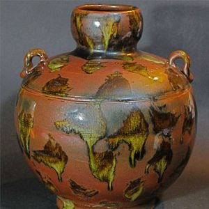 ceramic art jar